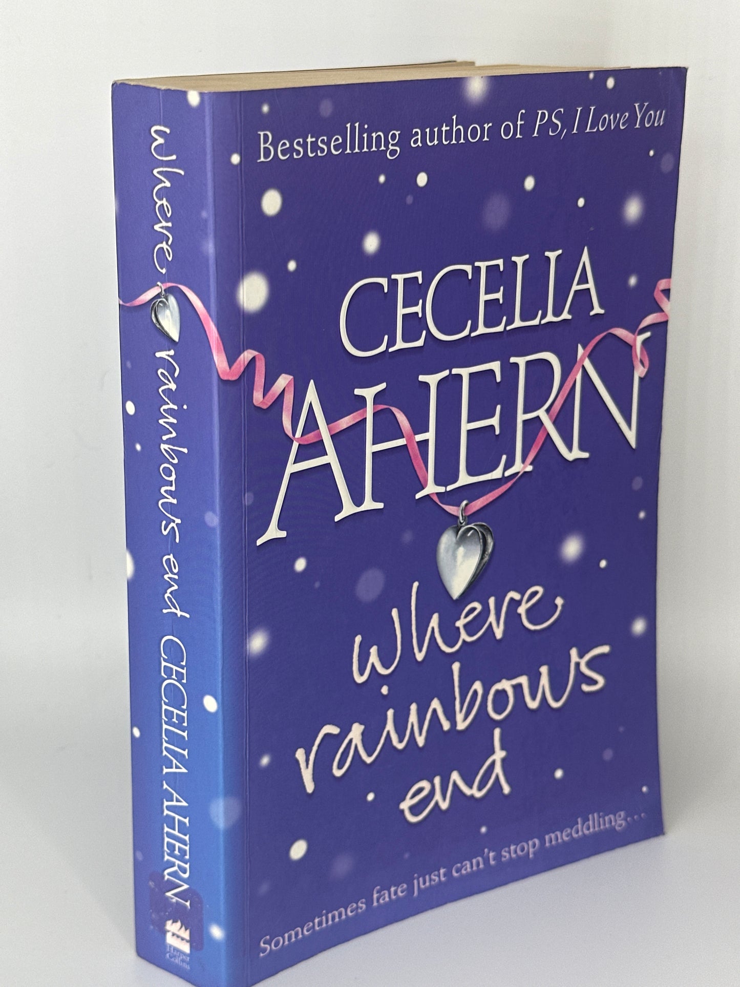Cecelia Ahern Where Rainbows End actual spine used books