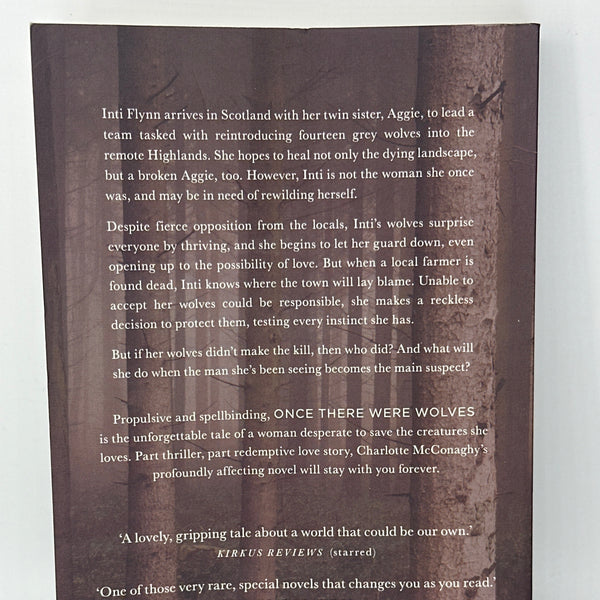 Charlotte McConaghy Once There Were Wolves actual back cover used books
