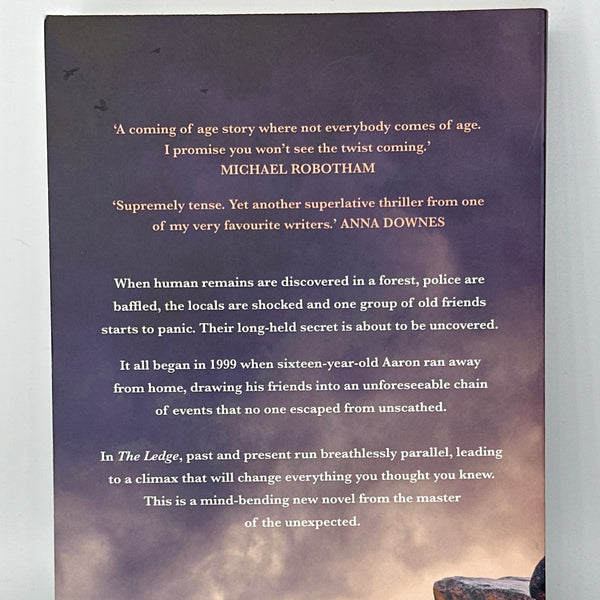 Christian White The Ledge actual back cover used books
