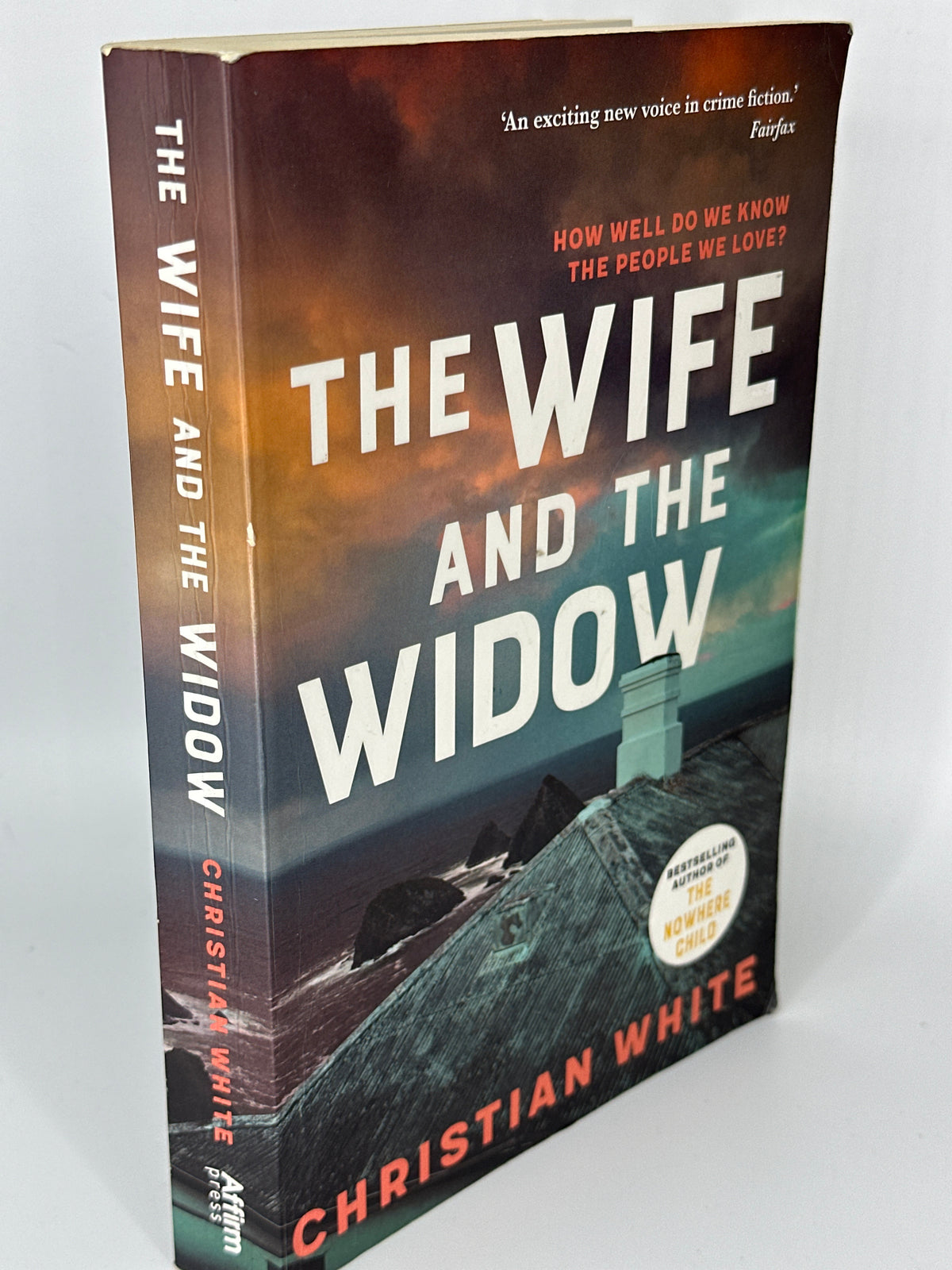 Christian White The Wife and the Widow actual spine used books