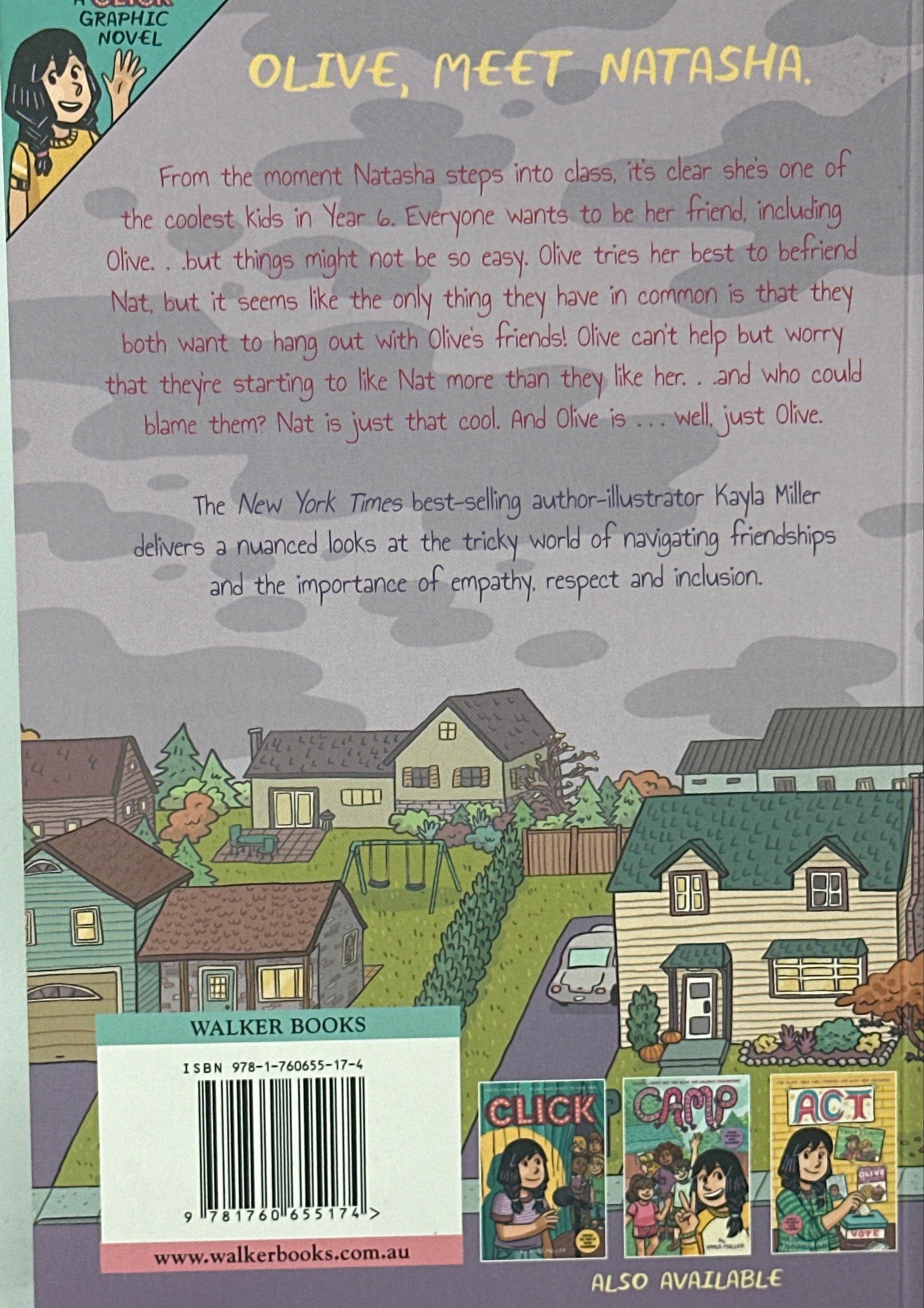 kayla Miller Clash (A Click Graphic Novel, 4) back cover image