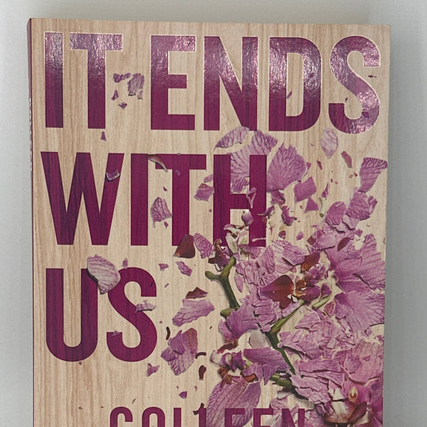 Colleen Hoover It Ends With Us actual front cover used books
