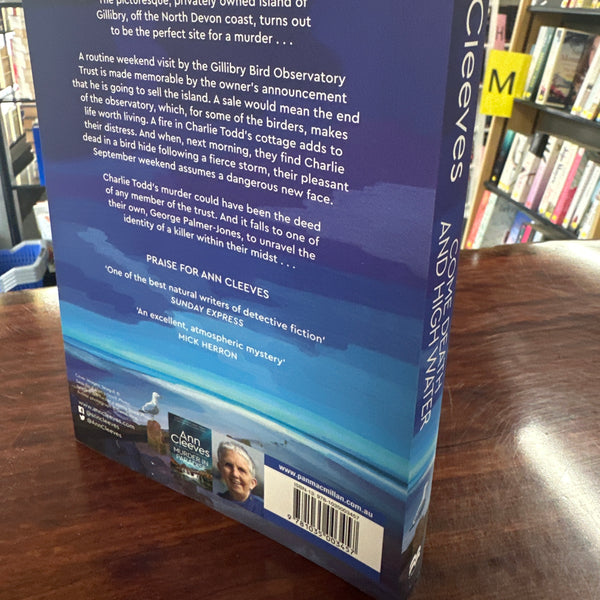 Ann Cleeves Come Death and High Water back cover