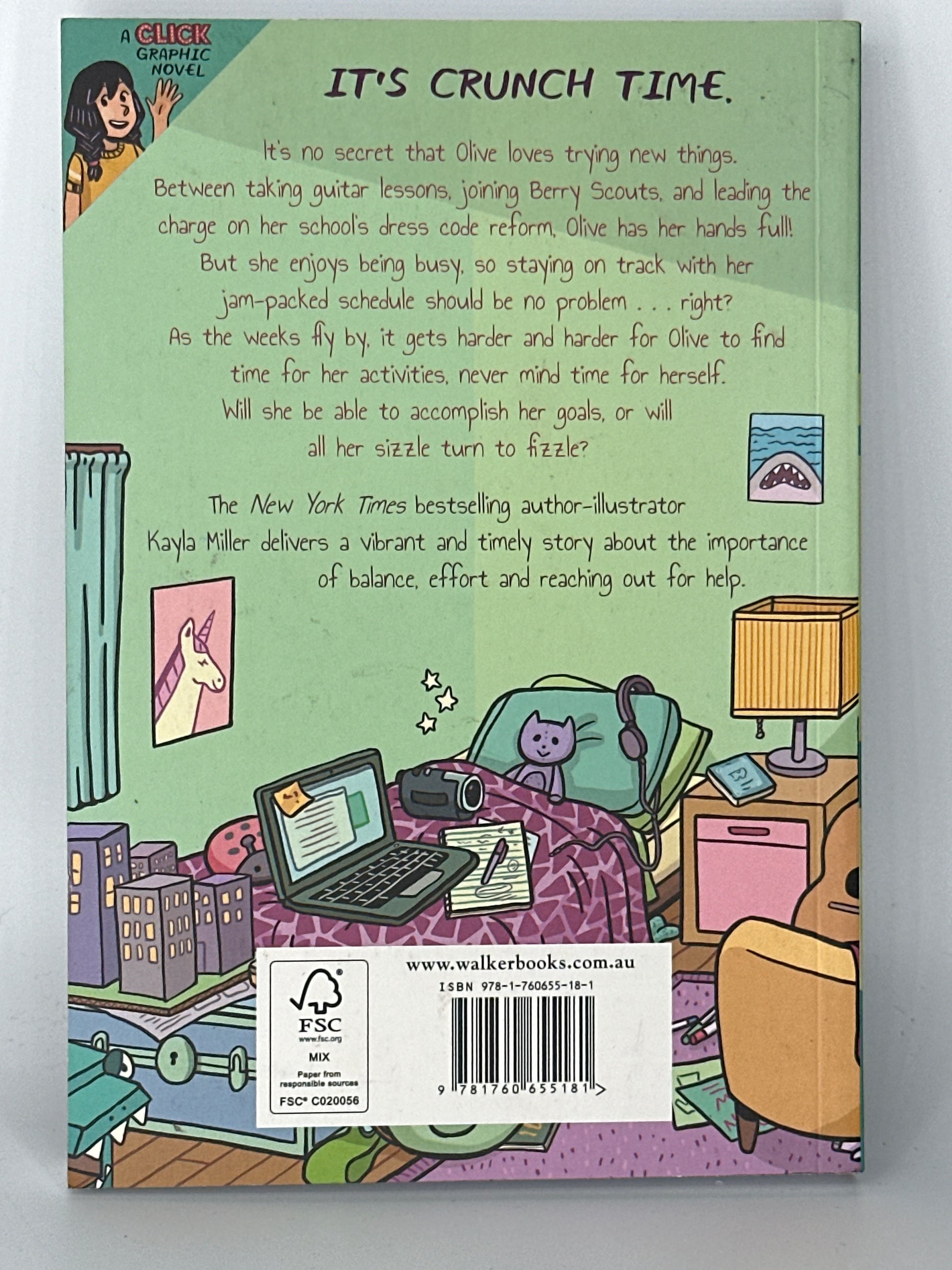 Kayla Miller Crunch back cover used books