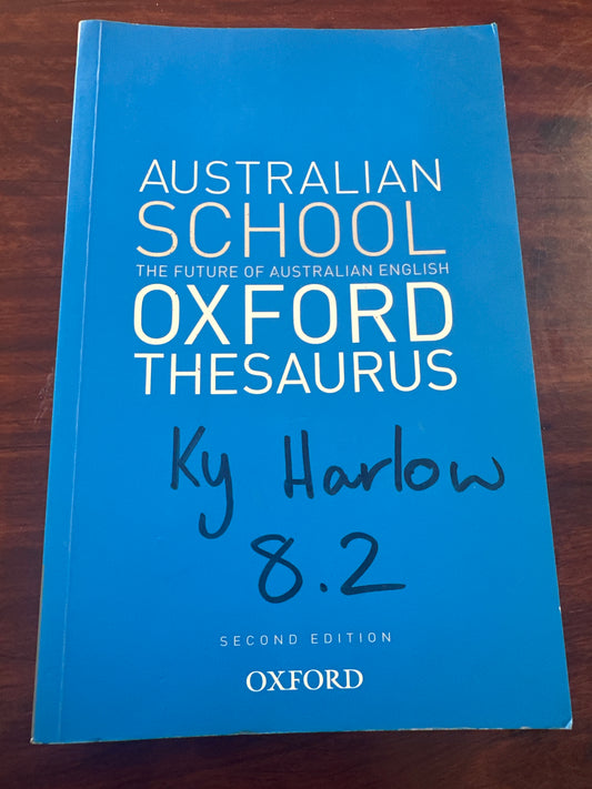 The Australian School Oxford Thesaurus