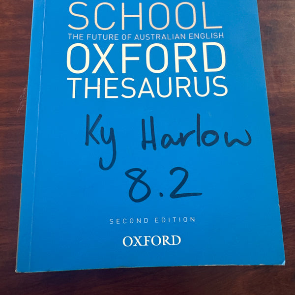The Australian School Oxford Thesaurus