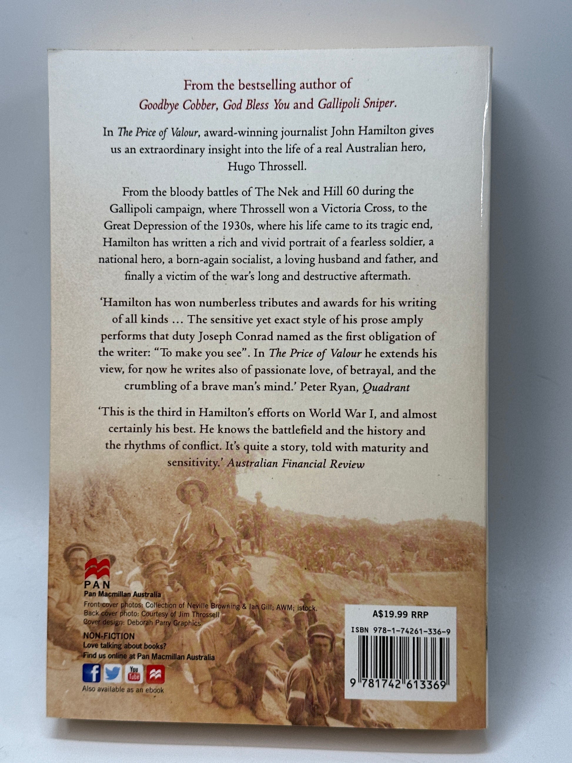 The Price of Valour. Hugo Throssell VC