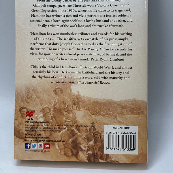 The Price of Valour. Hugo Throssell VC