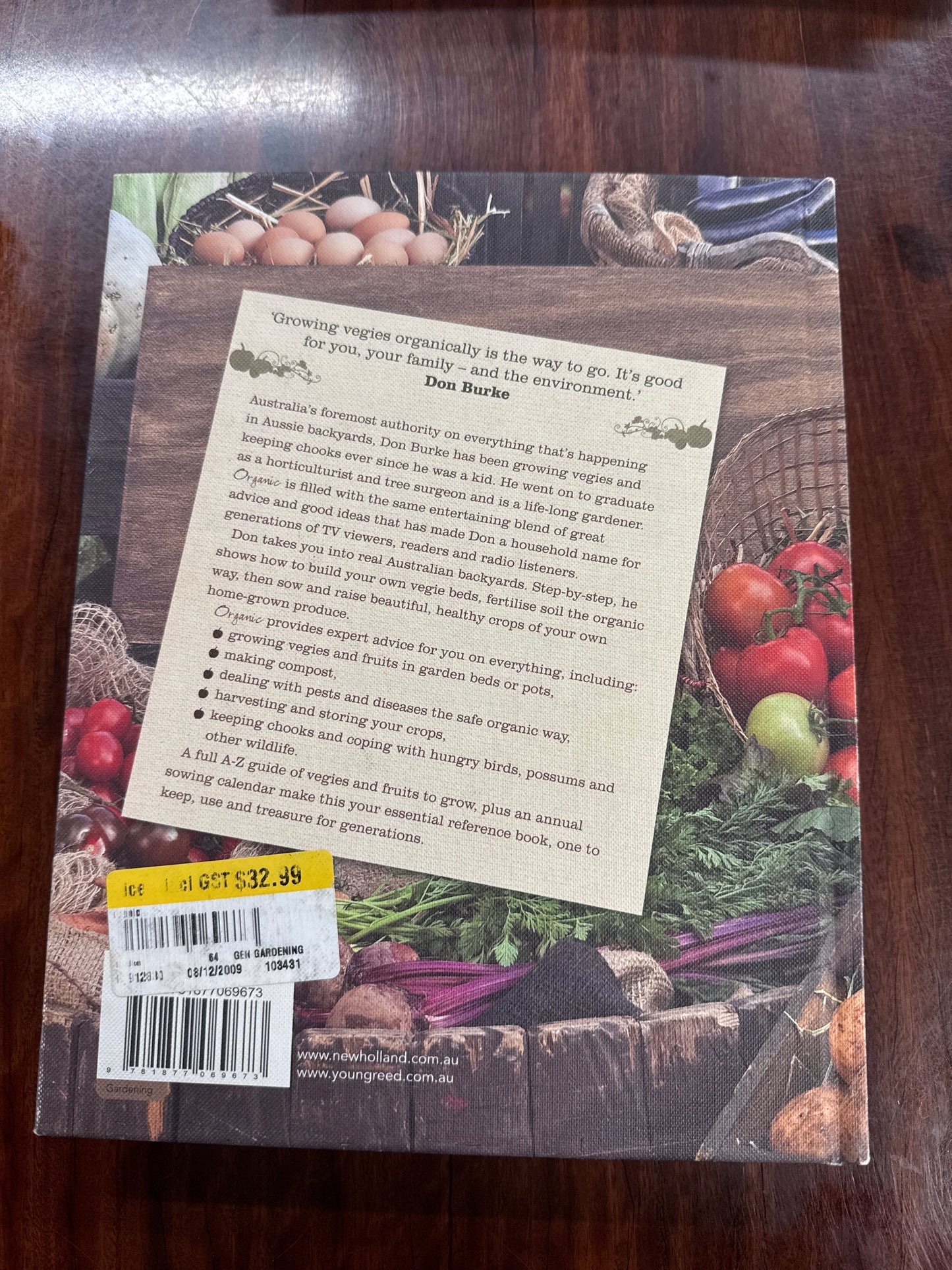 Organic: Don Burke's Guide To Growing Organic Food (Hardcover)