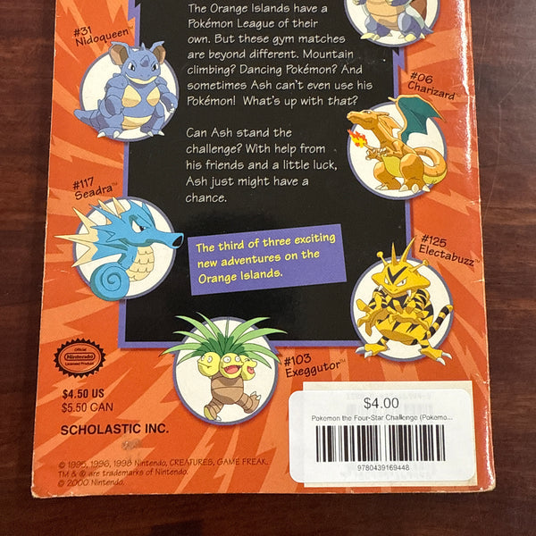Pokemon the Four-Star Challenge (Pokemon Chapter Book)