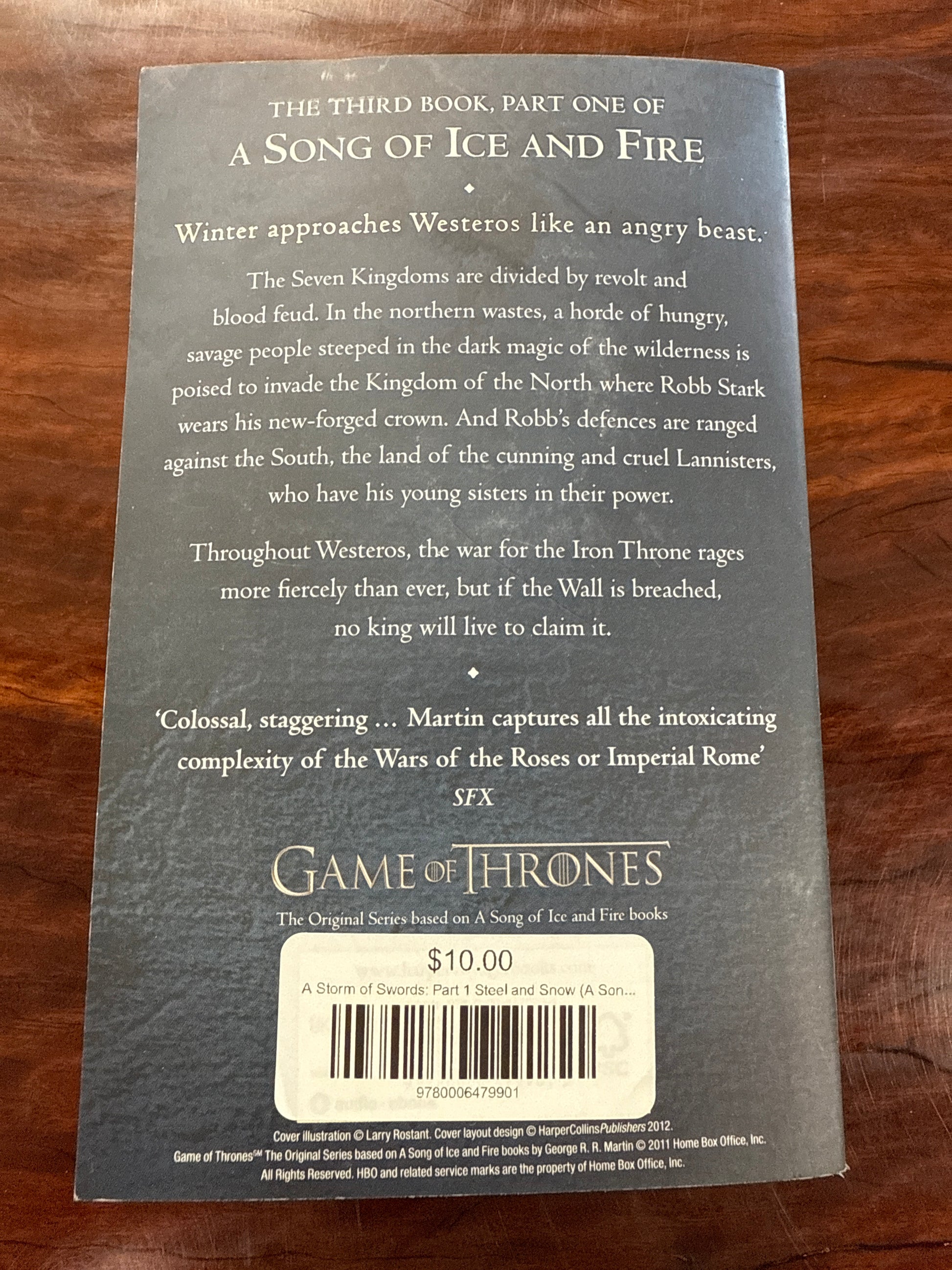 A Storm of Swords: Part 1 Steel and Snow (A Song of Ice and Fire #3)