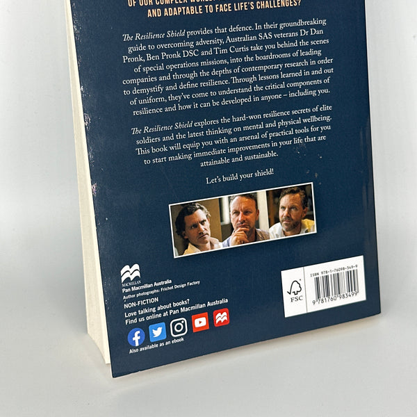 Dan Pronk, Ben Pronk, Tim Curtis The Resilience Shield actual back cover used books