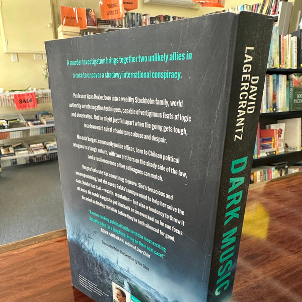 David Lagercrantz Dark Music actual back cover image
