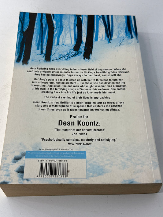 Dean Koontz Darkest Evening of the Year back cover