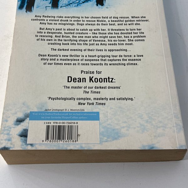 Dean Koontz Darkest Evening of the Year back cover