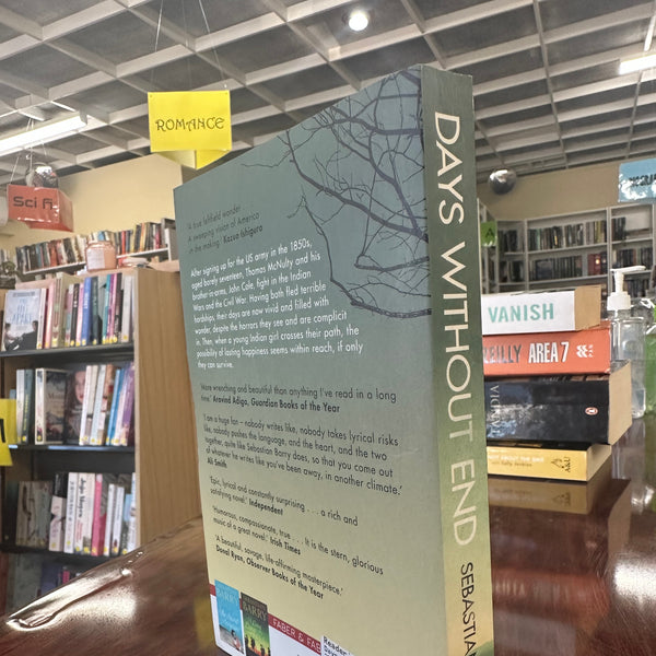 Sebastian Barry Days Without End back cover