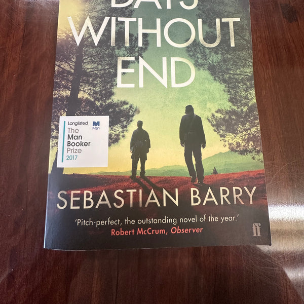 Sebastian Barry Days Without End cover