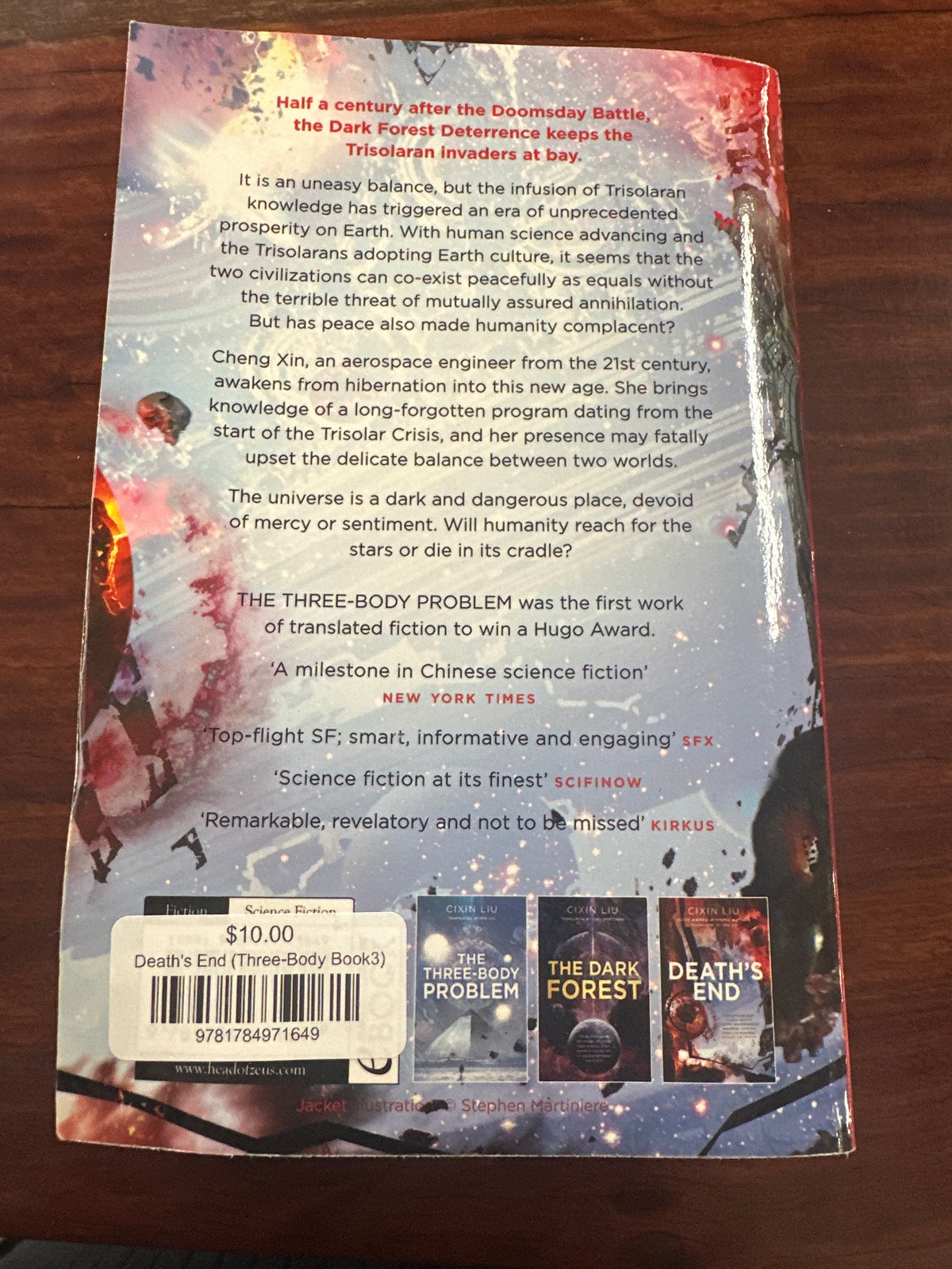 Cixin Liu Death's End back cover