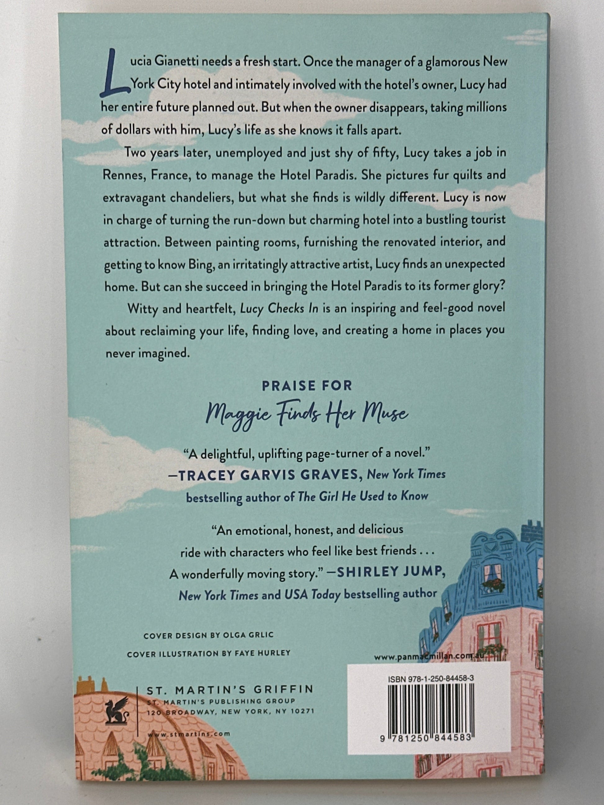 Dee Ernst Lucy Checks In actual back cover used books