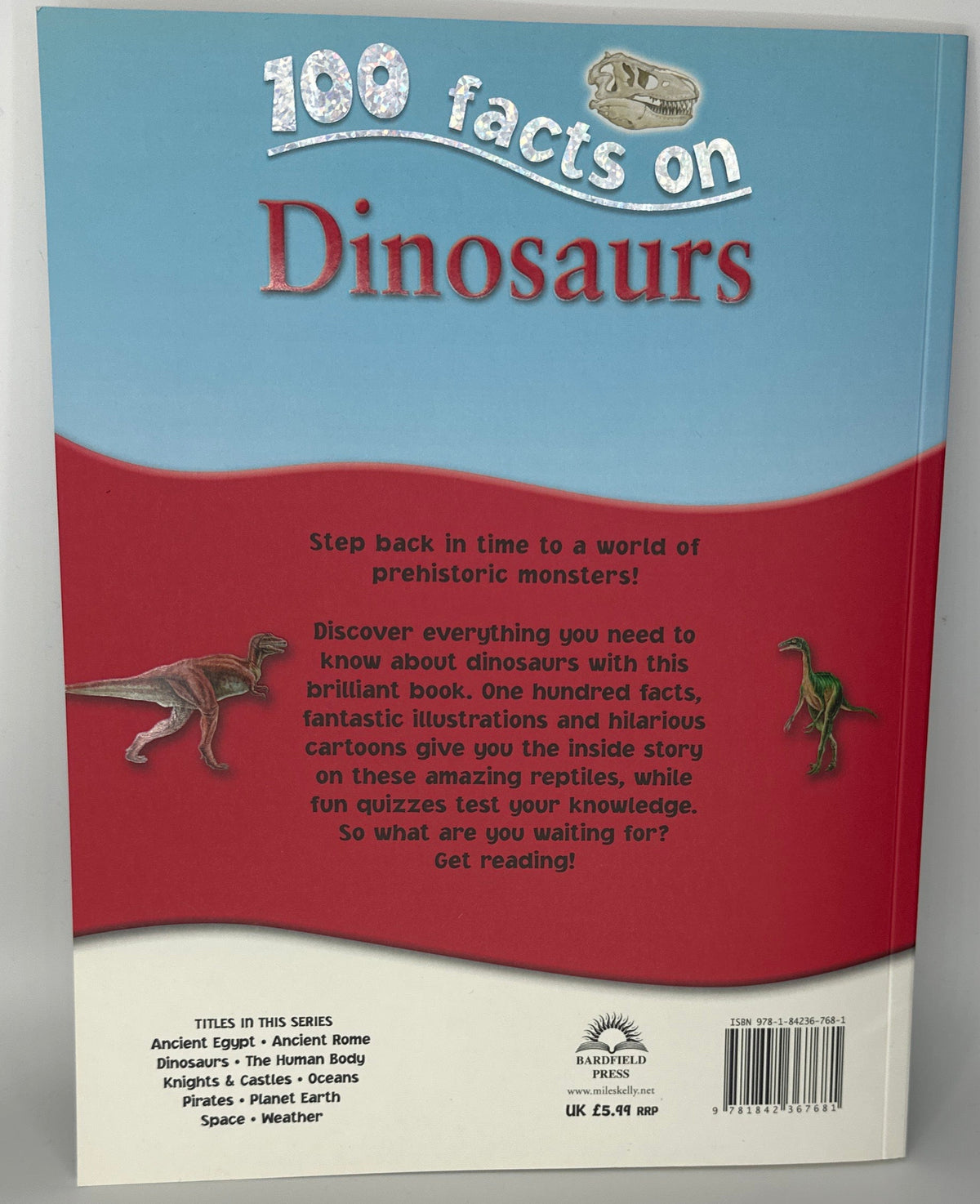 100 facts on Dinosaurs back cover used books