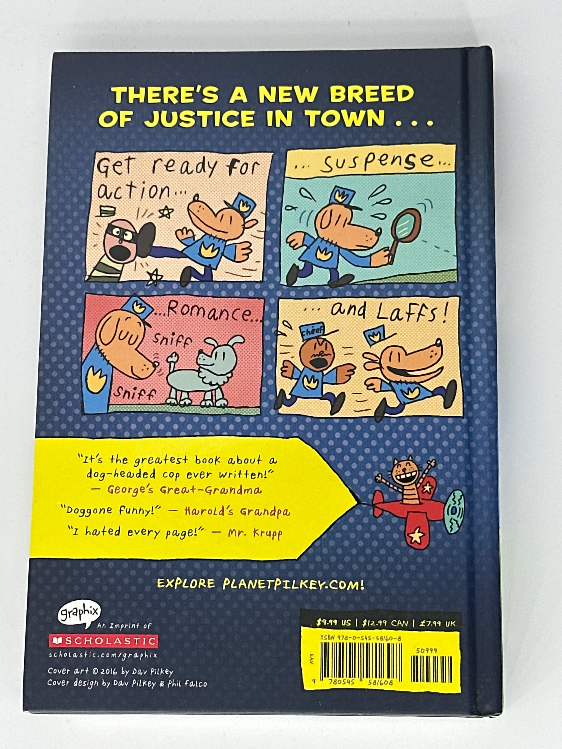 Dav Pilkey Dog Man: From the Creator of Captain Underpants (Dog Man #1) back cover image