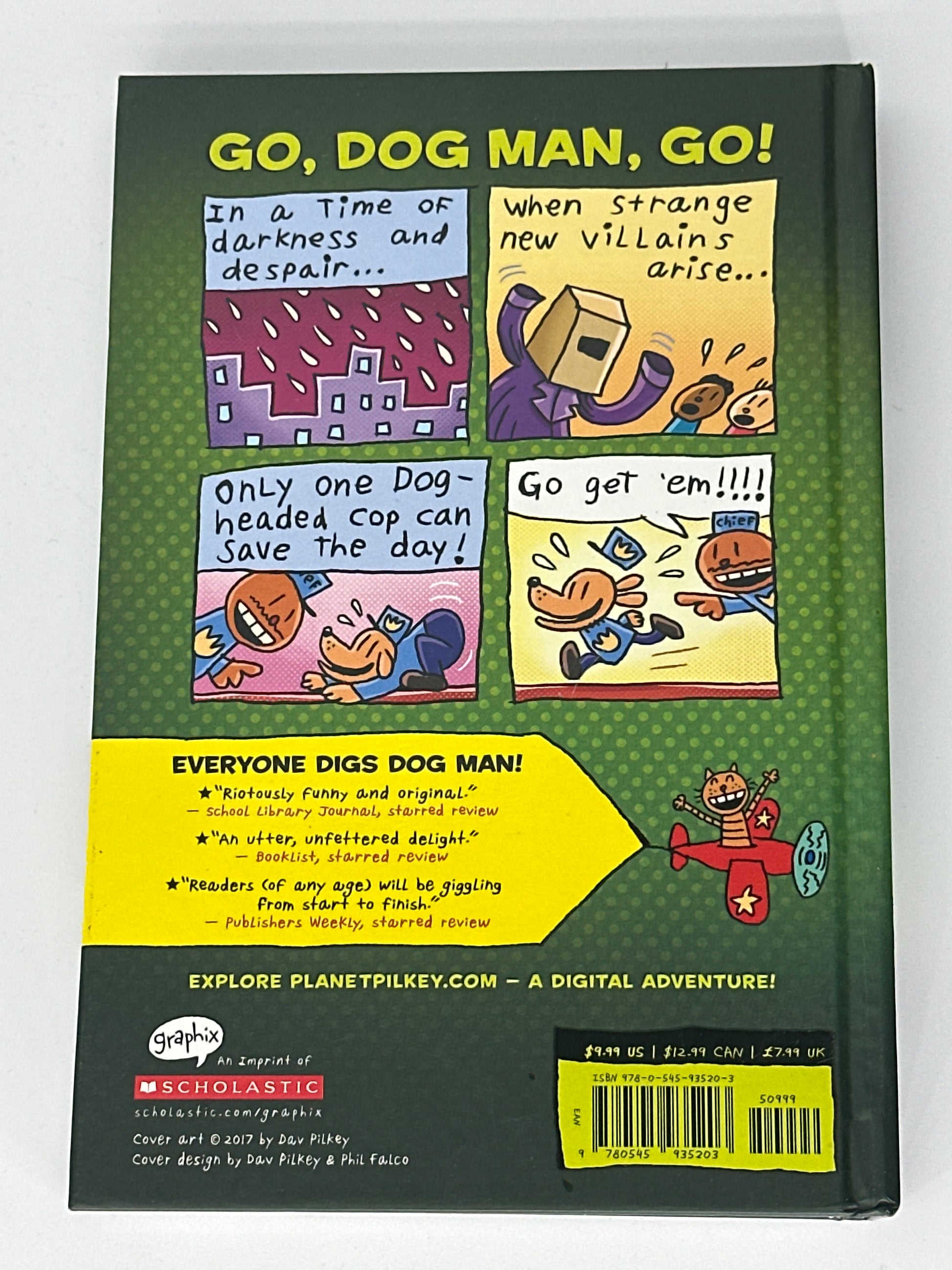 Dav Pilkey Dog Man Unleashed: From the Creator of Captain Underpants (Dog Man #2) back cover used books