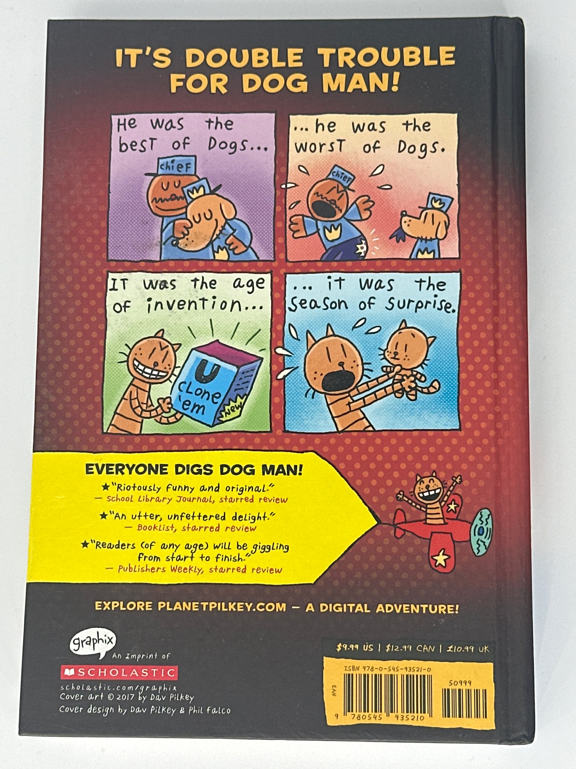 Dav Pilkey Dog Man: A Tale of Two Kitties: From the Creator of Captain Underpants (Dog Man #3) back cover used books