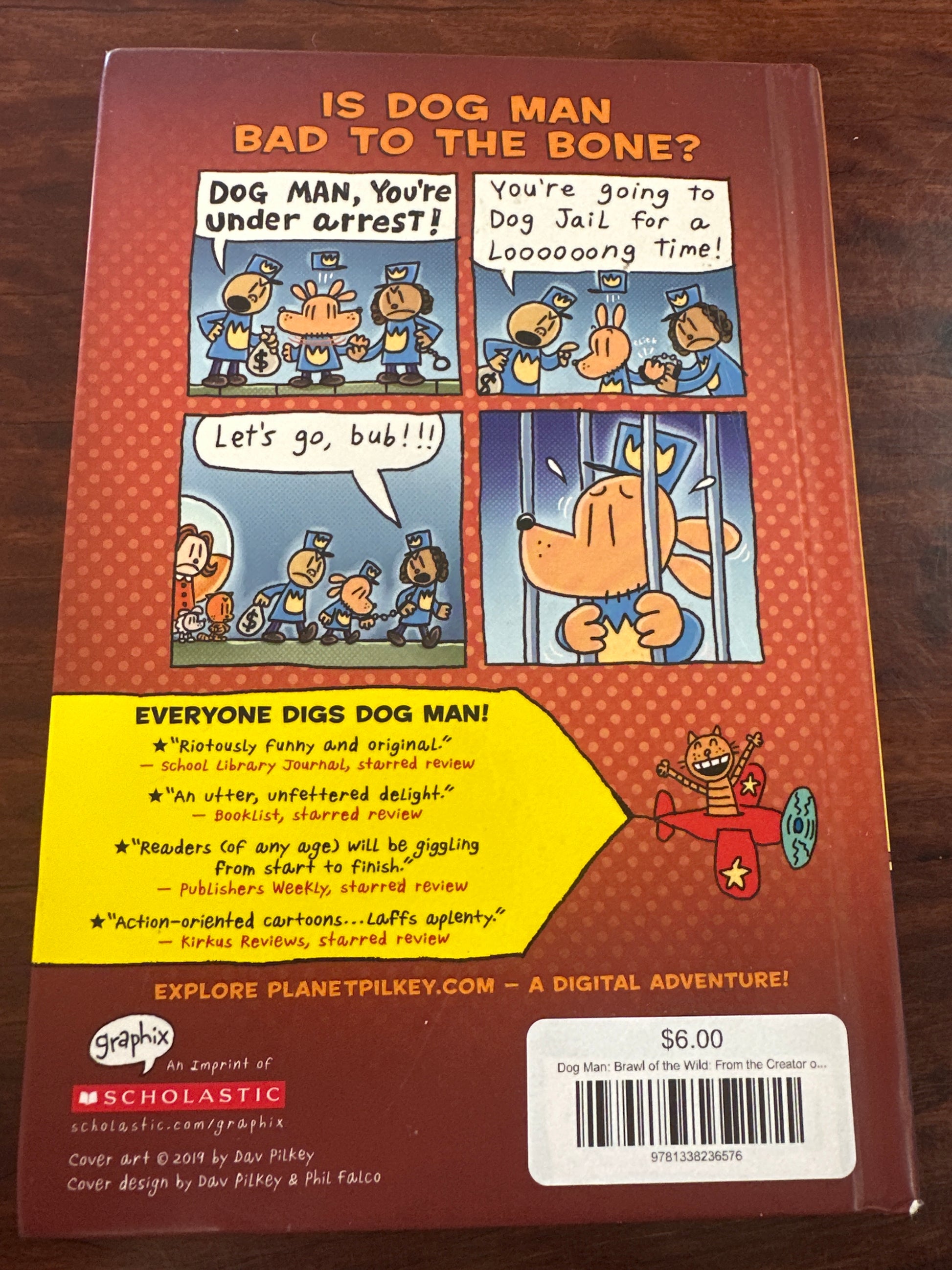 Dog Man: Brawl of the Wild by Dav Pilkey back cover