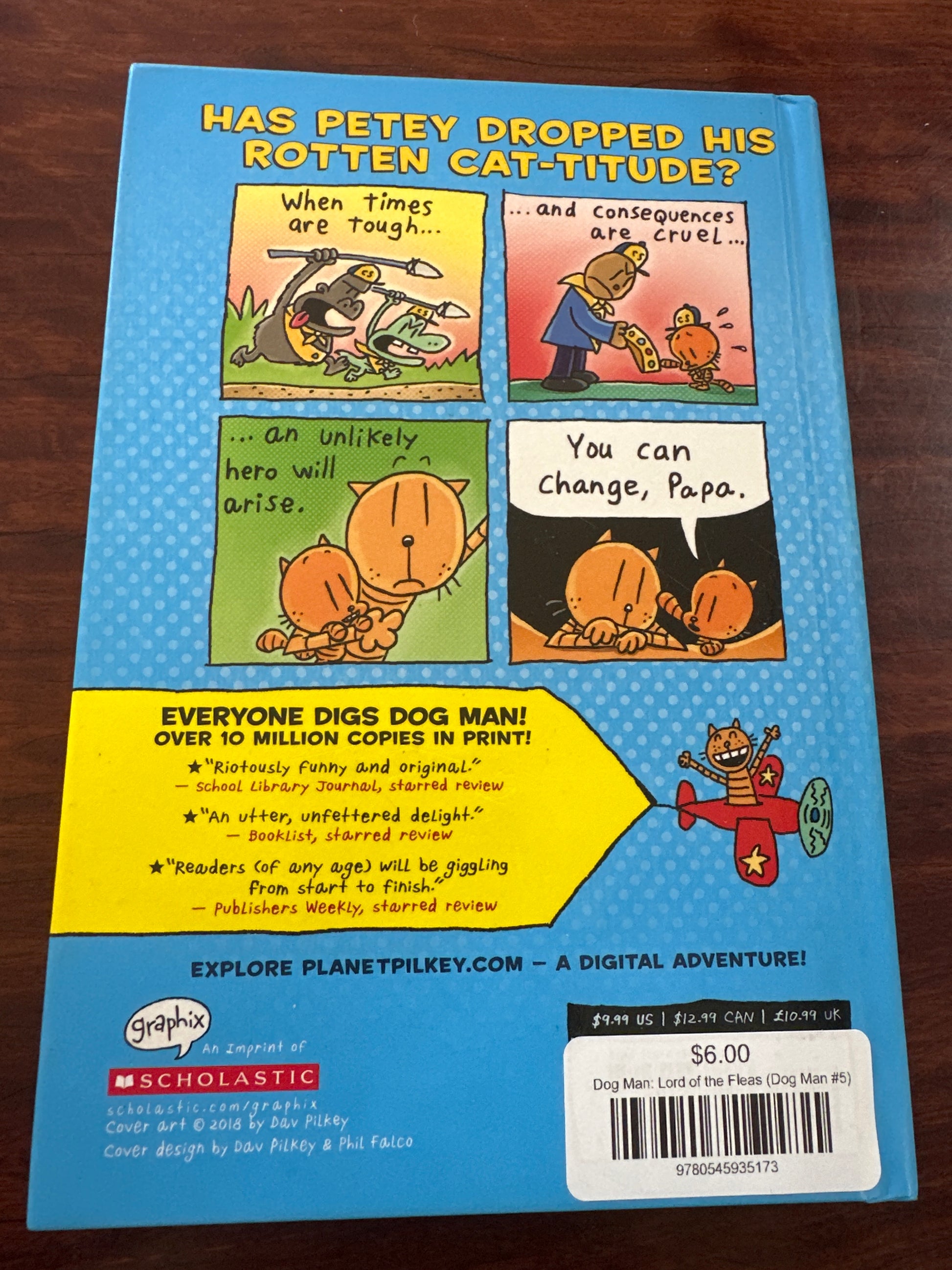 Dog Man: Lord of the Fleas by Dav Pilkey back cover