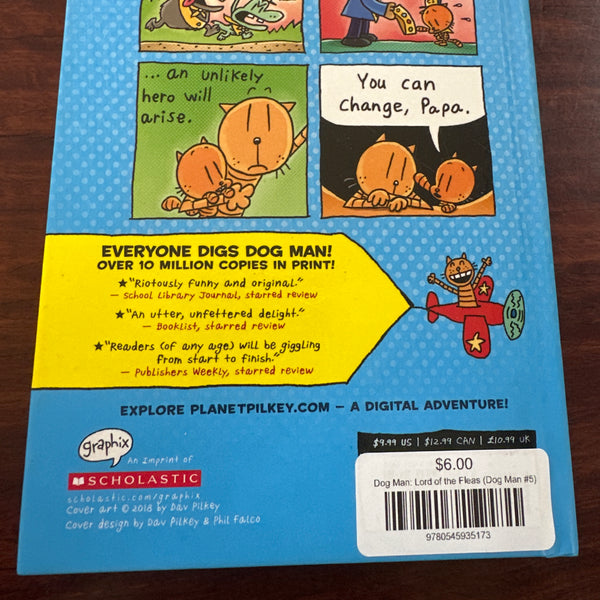 Dog Man: Lord of the Fleas by Dav Pilkey back cover