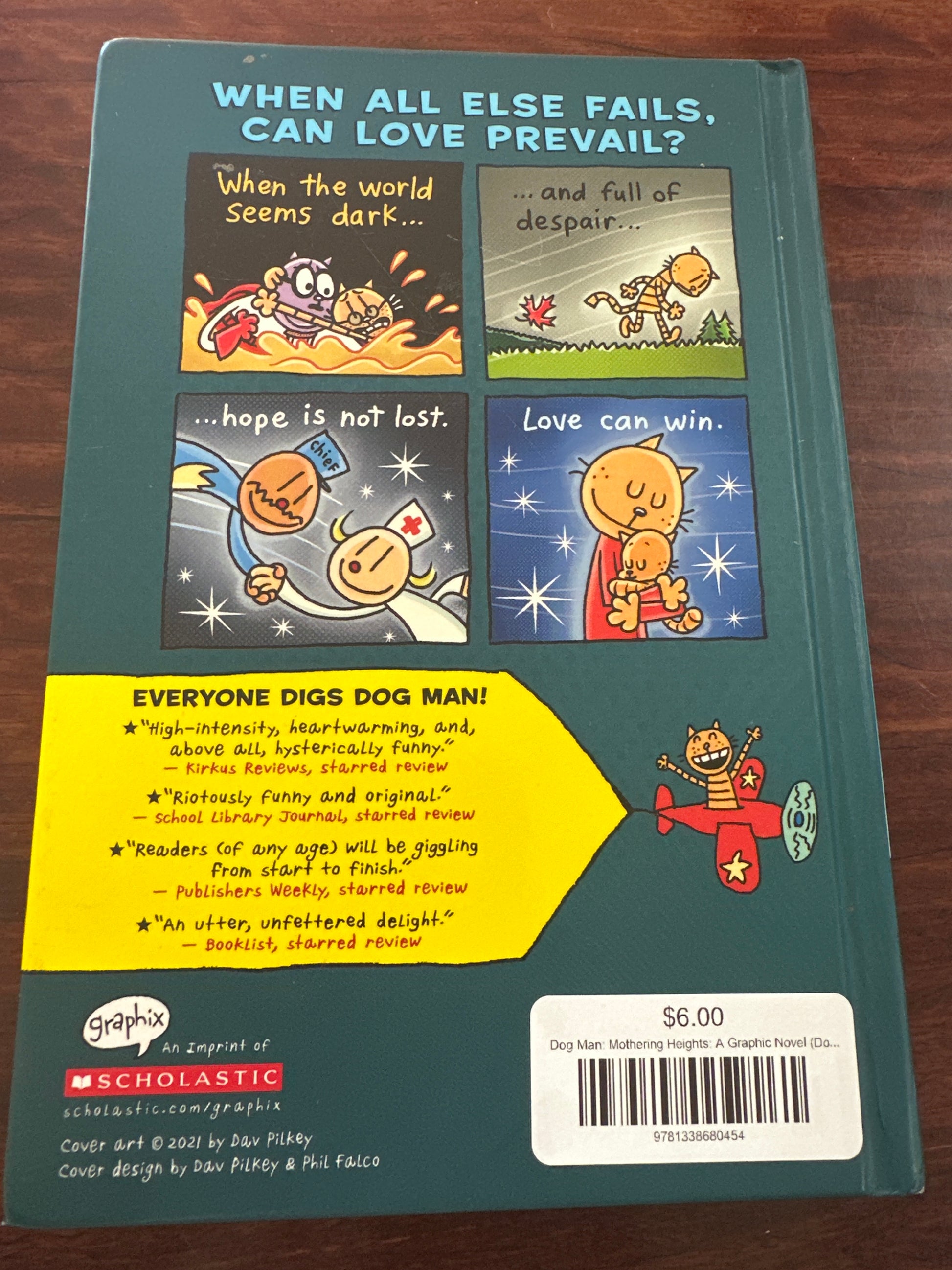 Dog Man: Mothering Heights by Dav Pilkey back cover
