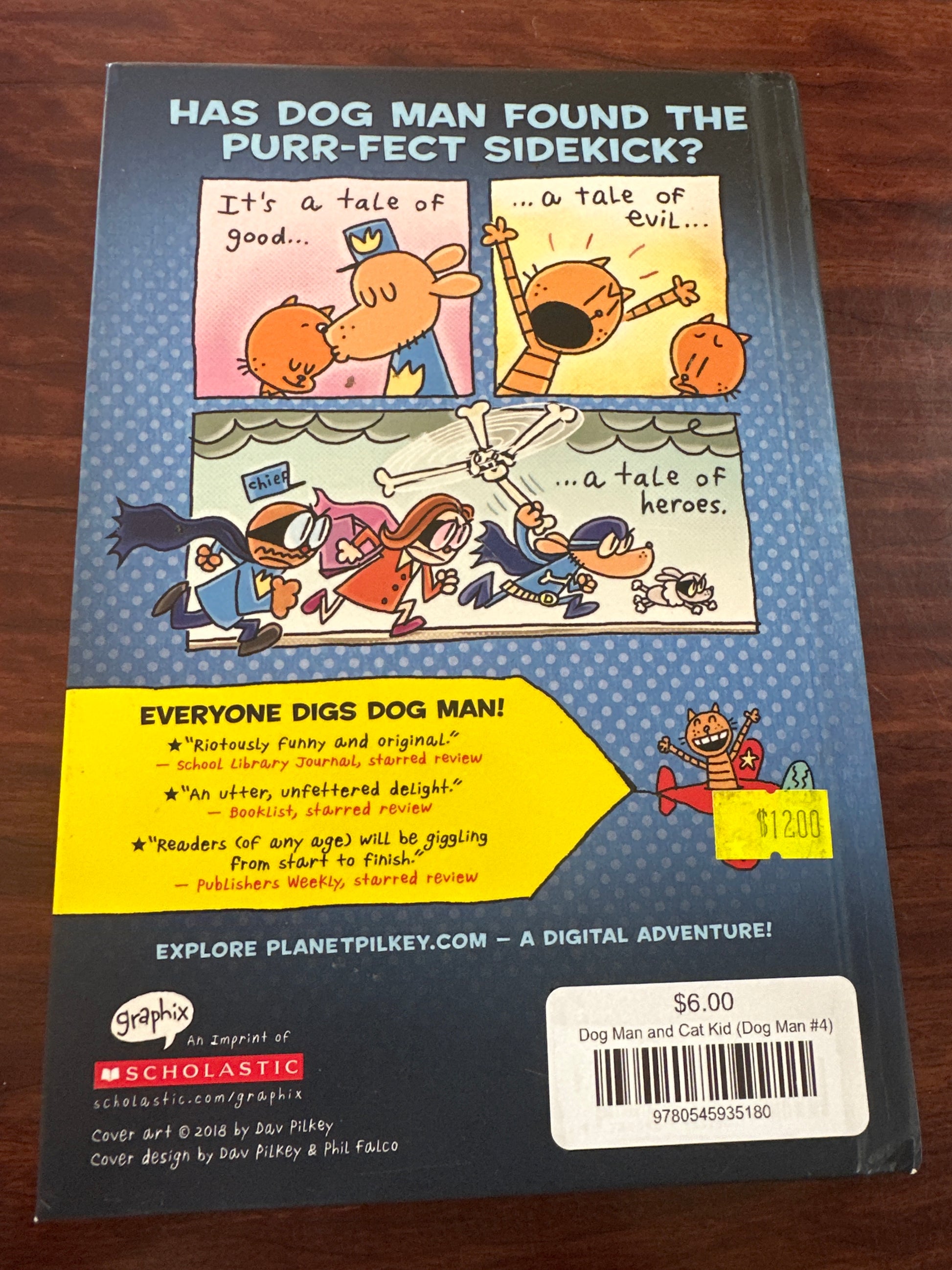 Dog Man and Cat Kid by Dav Pilkey back cover