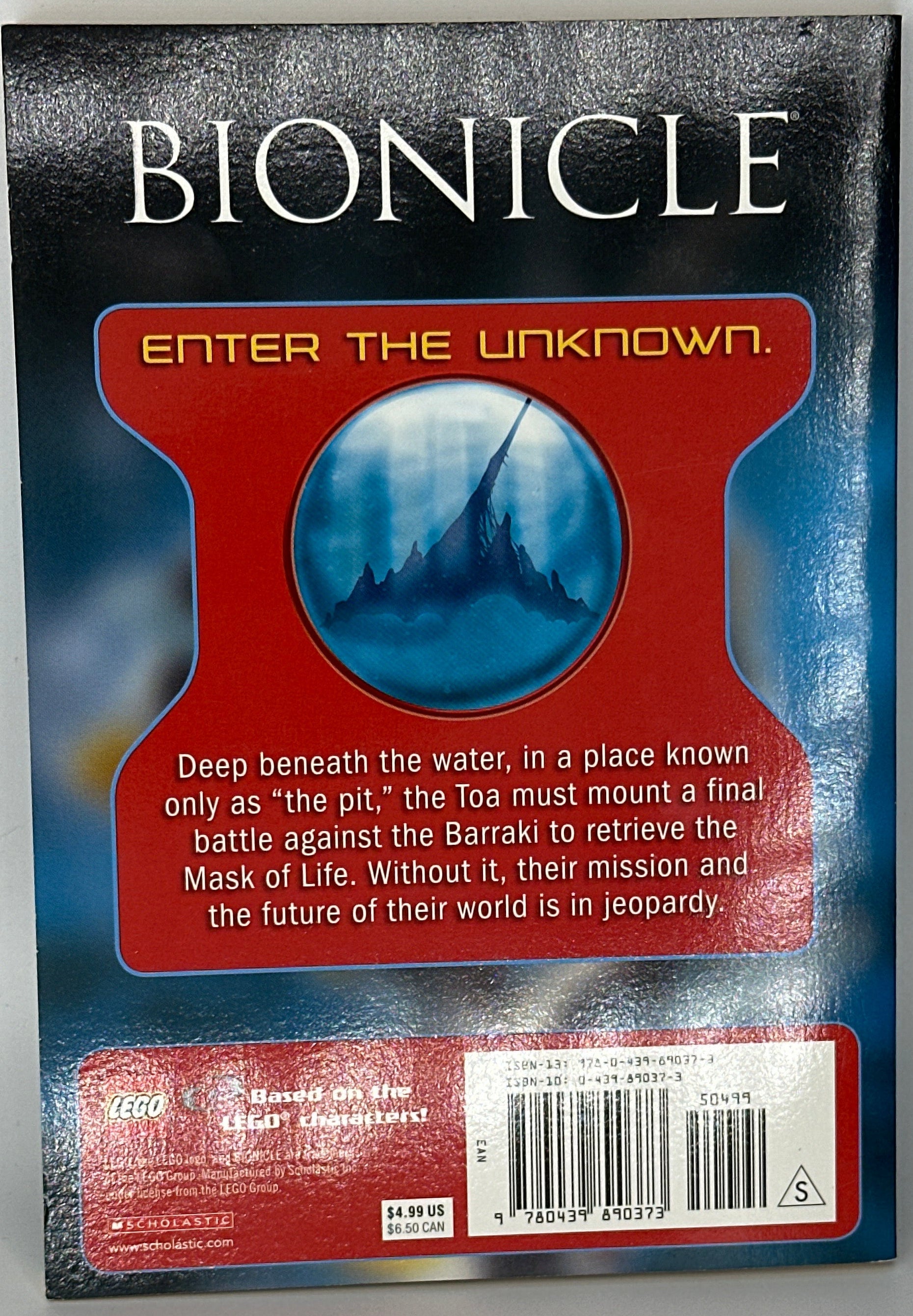 Downfall (Bionicle Legends) back cover used books