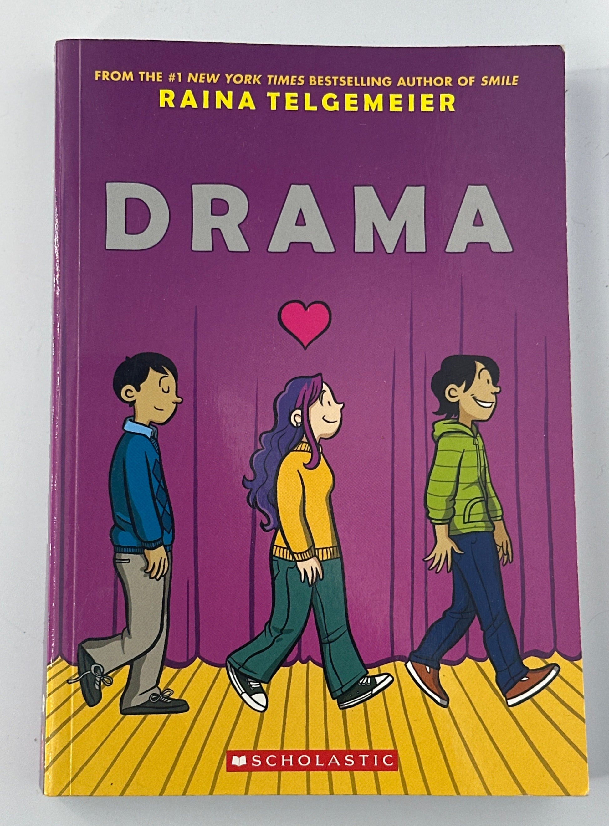 Drama by Raina Telgemeier front cover used books