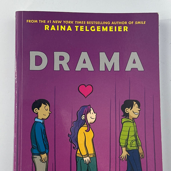 Drama by Raina Telgemeier front cover used books