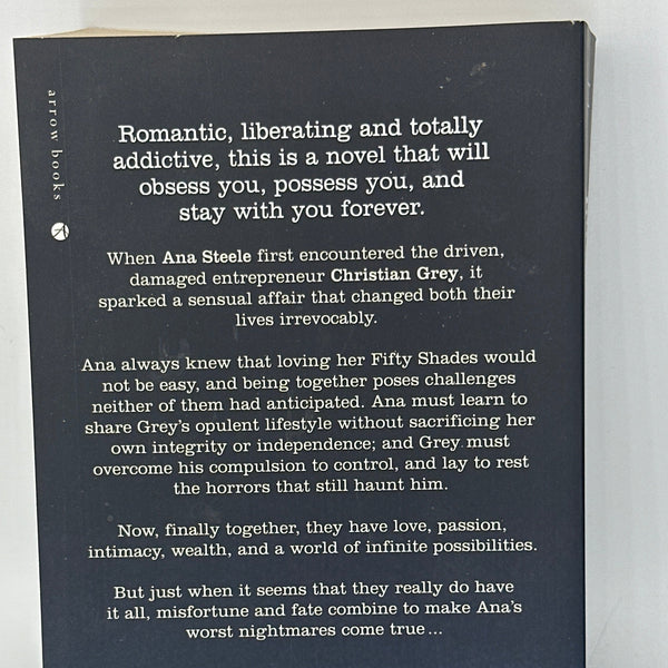 EL James Fifty Shades Freed actual back cover used books