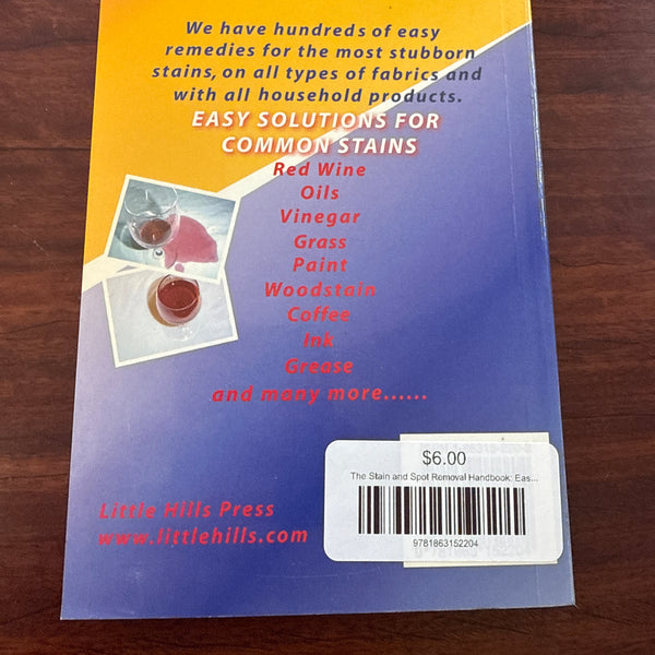 The Stain and Spot Removal Handbook: Easy Cleaning!