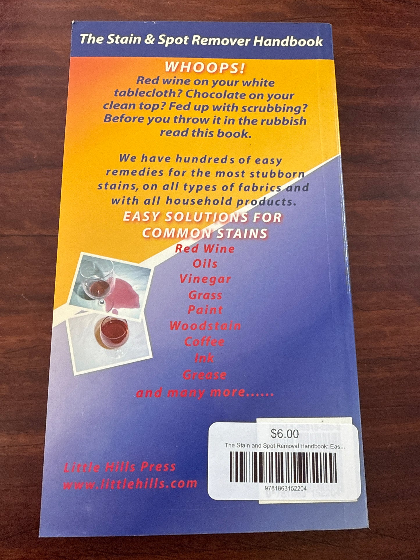 The Stain and Spot Removal Handbook: Easy Cleaning!