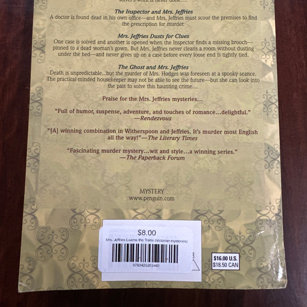 Mrs. Jeffries Learns the Trade (Victorian mysteries)