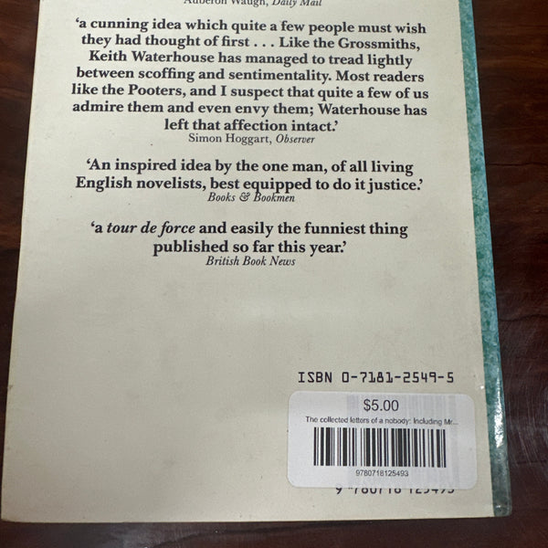 The collected letters of a nobody: Including Mr. Pooter's advice to his son (Hardcover)