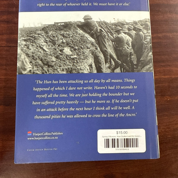 Spring Offensive: New Zealand and the Second Battle of the Somme (Hardcover)