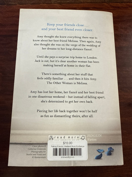 Jane Fallon Faking Friends back  cover