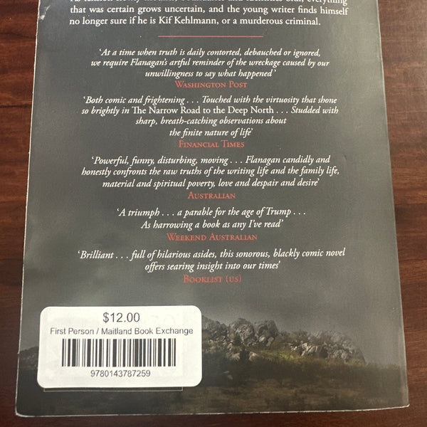Richard Flanagan First Person back cover image