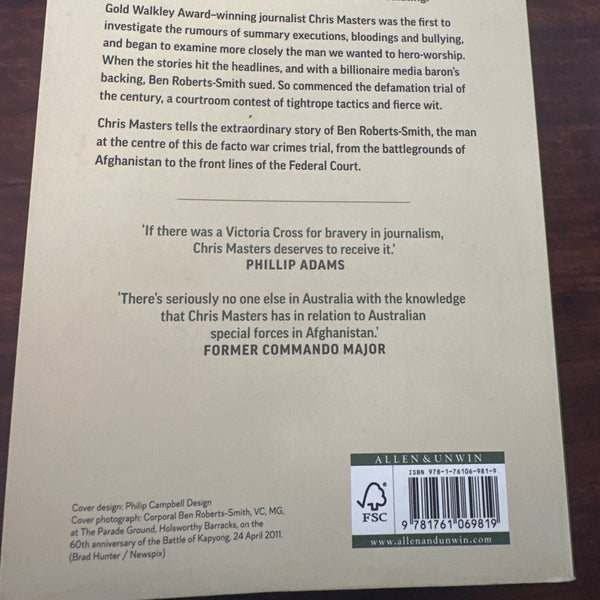 Chris Masters Flawed Hero back cover image
