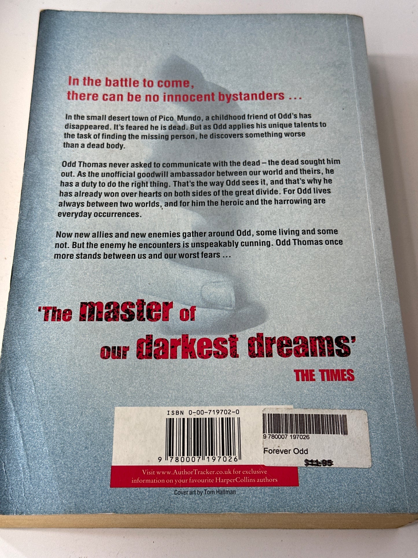 Dean Koontz Forever Odd back cover image