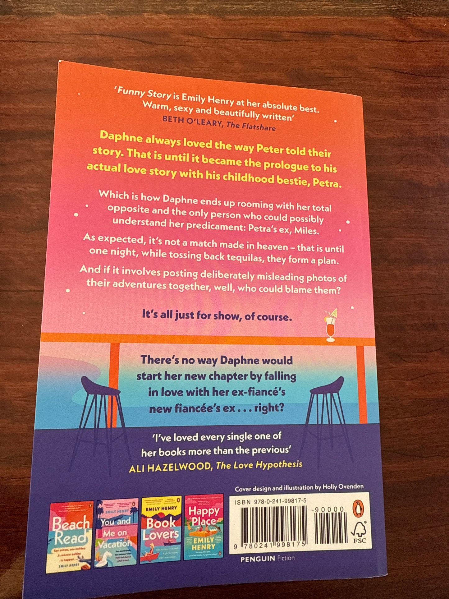 Emily Henry Funny Story back cover