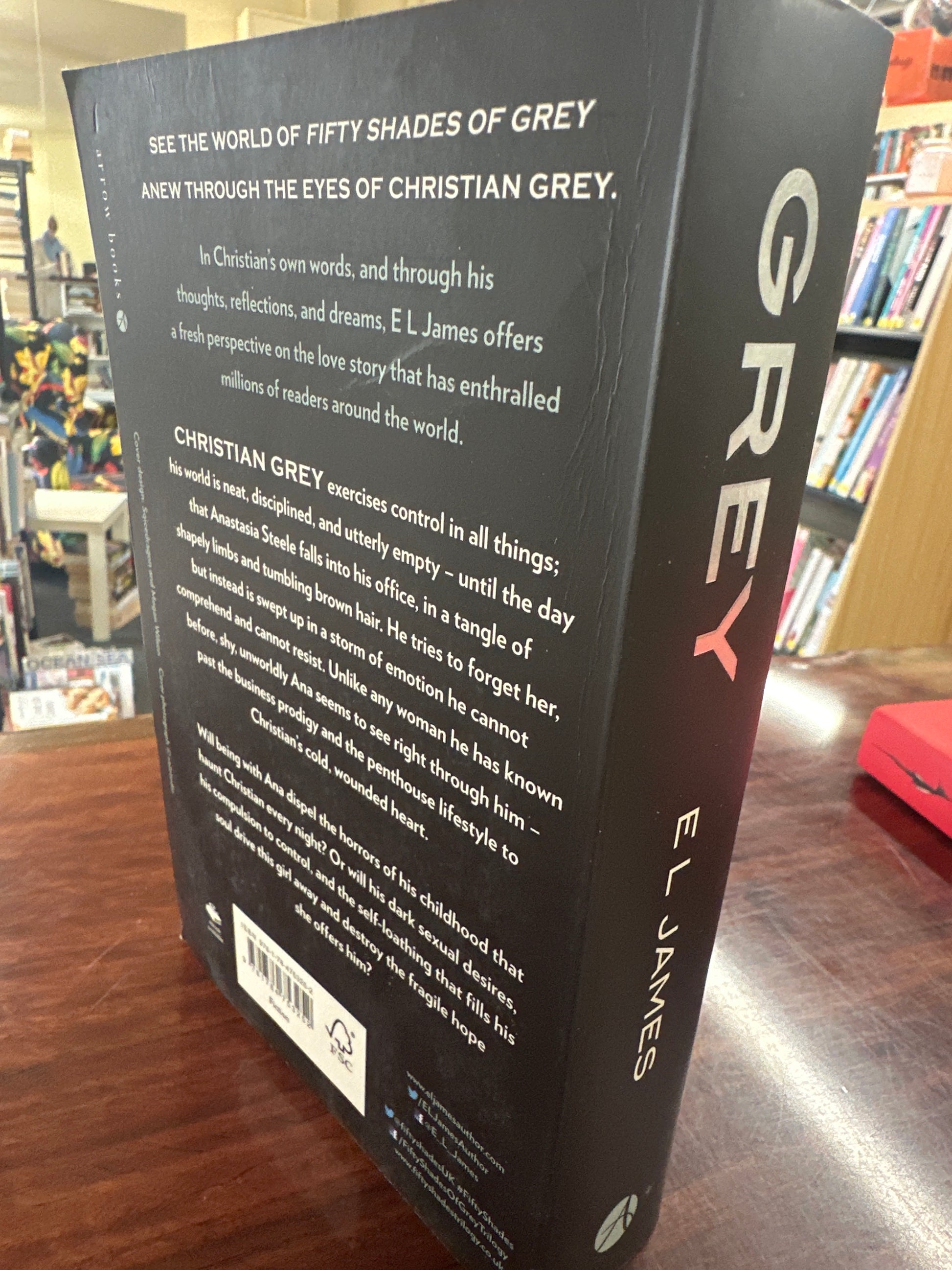 EL James Grey back cover