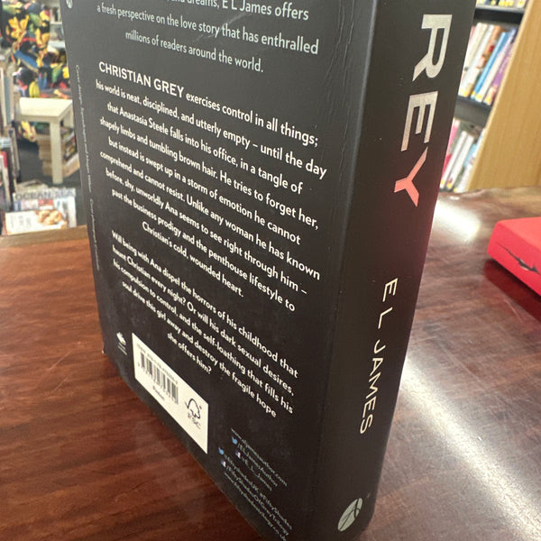 EL James Grey back cover