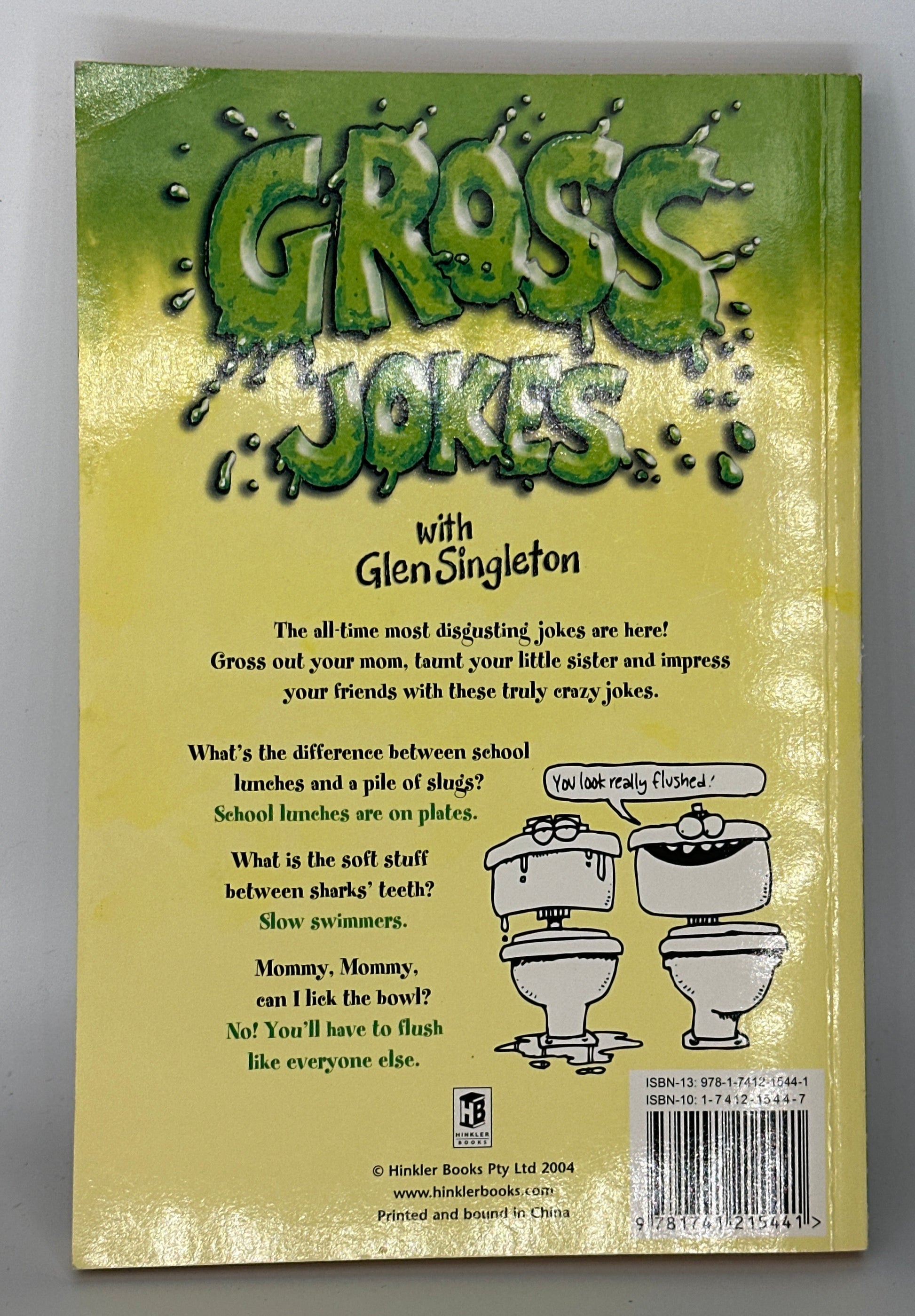 Gross Jokes back cover used books