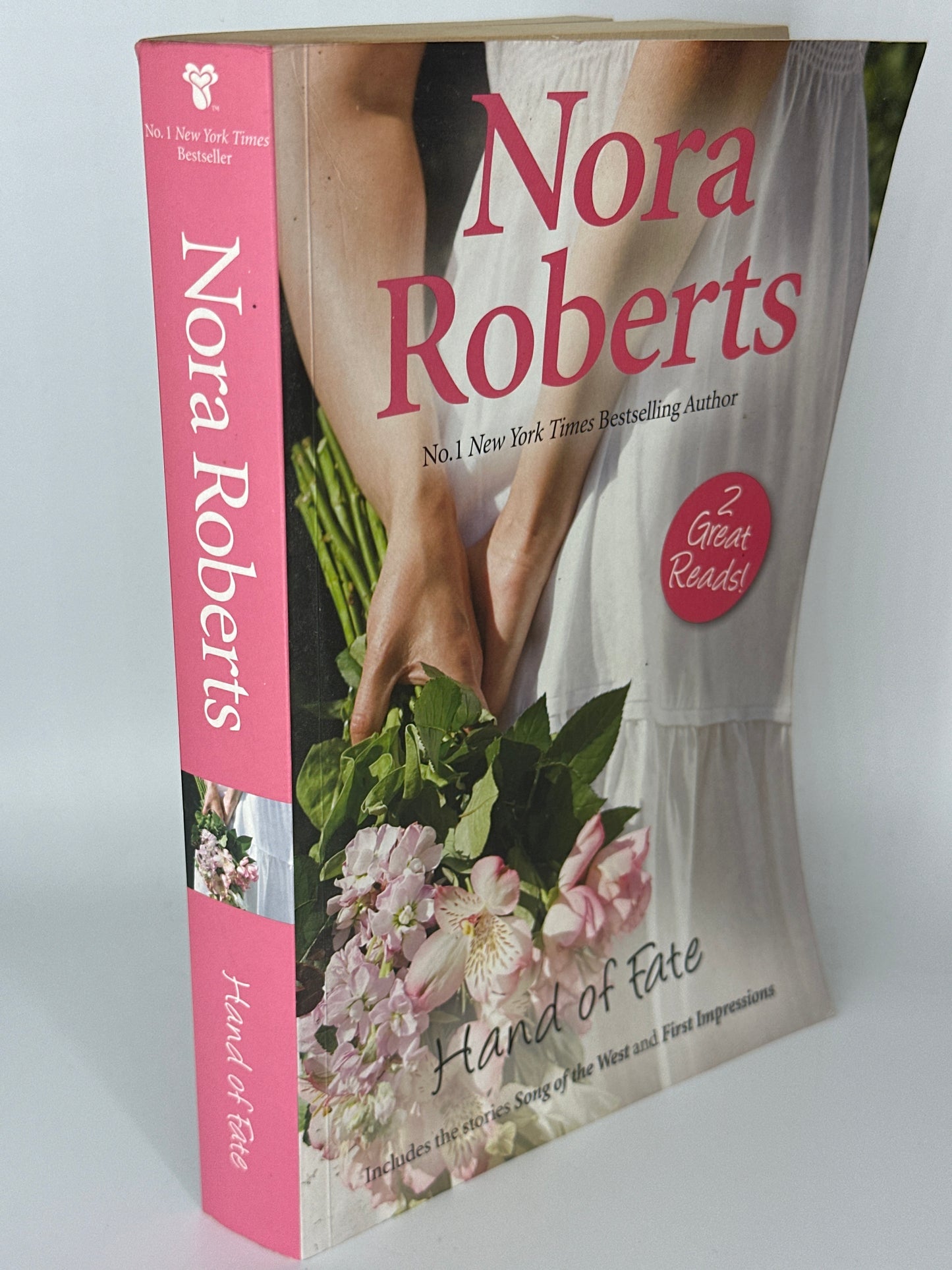Nora Roberts Hand of Fate spine used books
